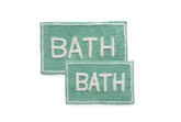 ST Mary’s 2 Piece 100% Cotton Tufted Bath Rug Set with Latex Backing